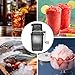 Hand Ice Crusher Machine Stainless Steel Blades Manual Hand Crank Ice Breaker Transparent Portable Ice Crusher for Home Use Party Cafe Bar Restaurant Carnival Banquet (with suction cups)
