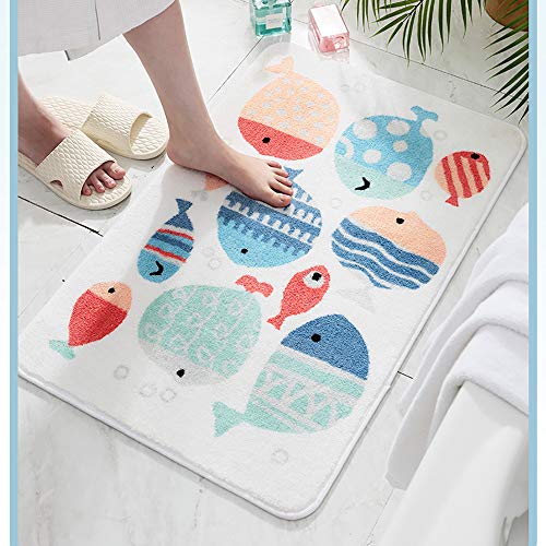 Tapis de sol durable lavable en machine pour salle de bain élégante