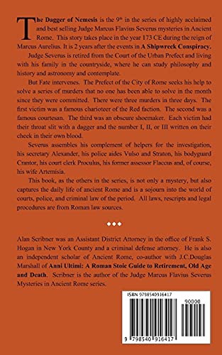 The Dagger of Nemesis: A Judge Marcus Flavius Severus Mystery in Ancient Rome - Image 2