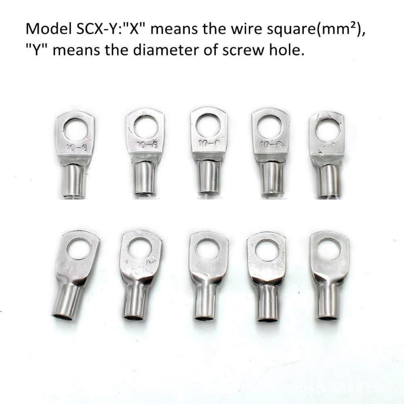 240PCS Automotive Copper Ring Terminals Lug Electrical Wire Welding Terminals Cable Crimp Connectors Assorted Set VUQLDHAYZ