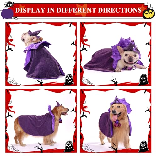 Disfraz de Bruja para Perro Pequeño Halloween Talla S miniatura 6