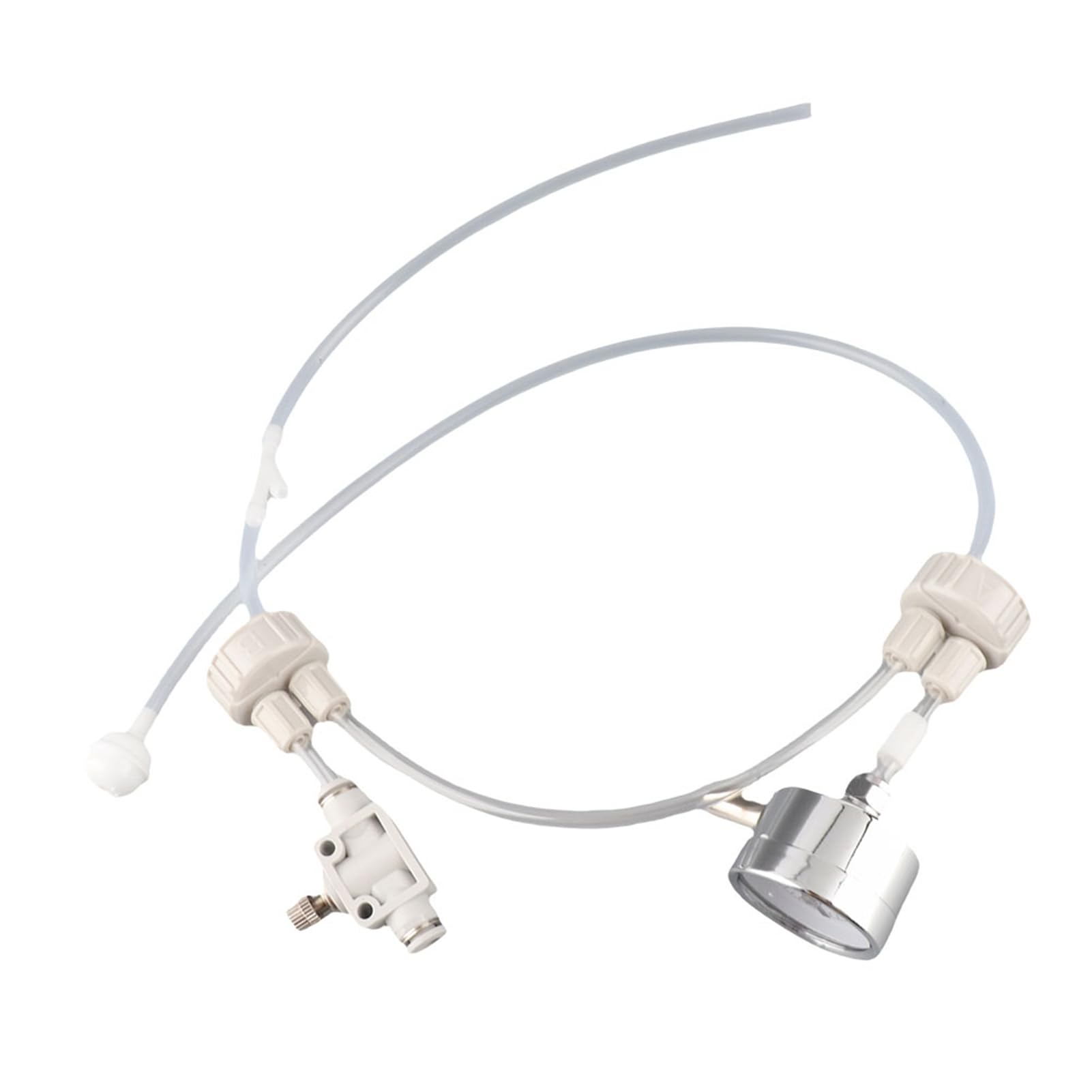 Estink Kit de système de production de CO2 pour aquarium D201 Tube Valve Guage Bouchon pour plante de mousse