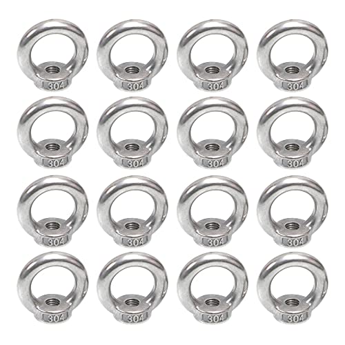 12 Dadi A Occhiello M5 Acciaio Inox - Per Sollevamento E Appendere
