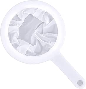 APOMOONS 3er Set Küchensiebe - 100/300/400 Mesh Nylonsiebe Mit Rührstab