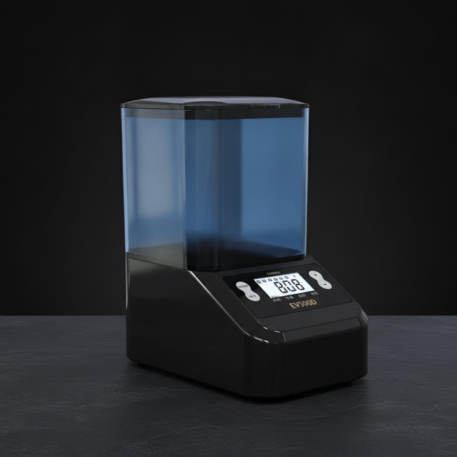 predolo Aquarium-Futterautomat automatisch Futterautomat mit Zeitschaltuhr einstellbar Fischfutterspender für Aquariumbesitzer, Fischbecken, Weiß, 1000ml