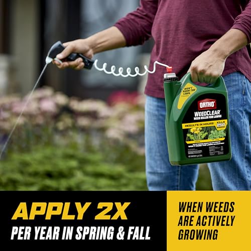 Image of Ortho WeedClear Weed Killer for Lawns, Ready to Use, 1 gal. | Lawn Weed Killer Spray, Won't Harm Grass When Used as Directed, Kills over 250 Listed Weeds Including Dandelion and Clover