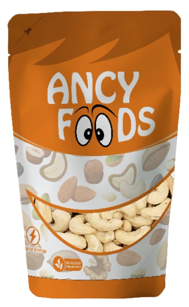 Image of Ancy Kaju (Cashew) 1000 Grams (250 Grams X 4) for All Ages | High in Protein and Boosts Energy and Build Immunity | Healthy Nutritious Cashew Nut | Delicious Vegan & Crunchy Kaju Nut for Cooking and Raw Eating