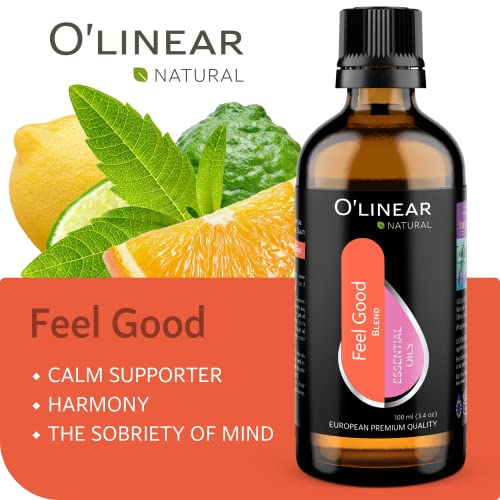 Essential Oil For Feel Good Aromatherapy 3.4 Fl Oz Oils For Diffusers That Smell Good, Aroma Diffuser Essential Oil Blend Smell Goods For House, Office Air Freshener Mood Boost Aromatherapy Oil #TOP1