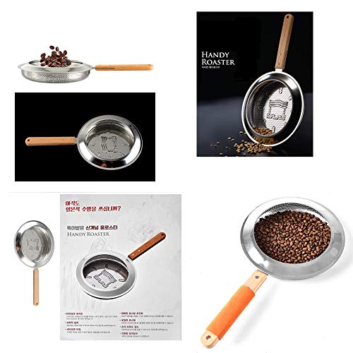 Handheld koffiebranderij Draagbare huishoudelijke roestvrijstalen koffiebranderij Koffiebonen noten walnoot roosteren gereedschappen;-B - Image 6