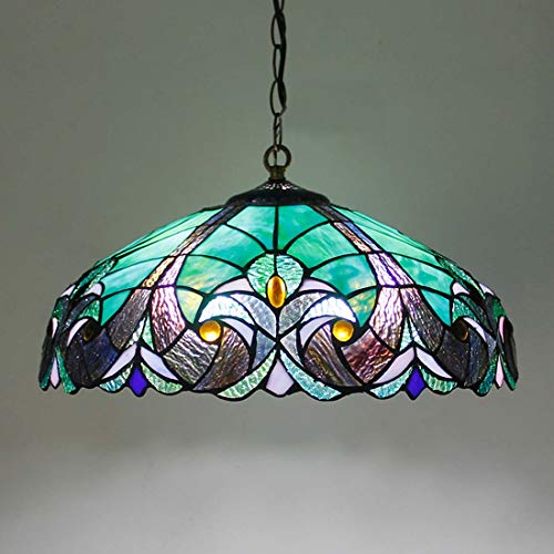 Lustre style Tiffany et éclairage suspendu décoration ferme rétro pour salon vintage