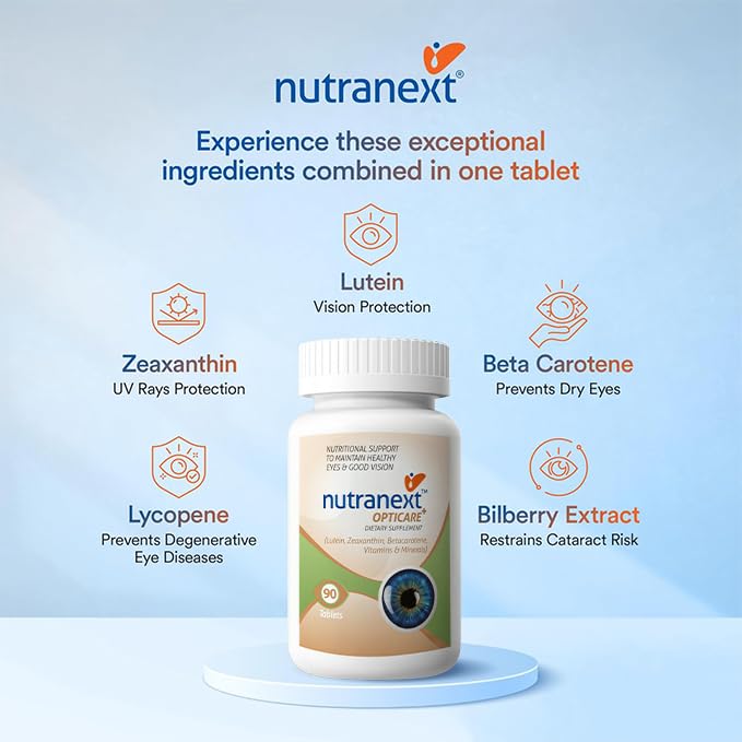 Nutranext Eye Health Supplements with Lutein & Zeaxanthin – Supports Healthy Vision, Guards Against Blue Light, Reduces Digital Eye Strain & Fatigue – 20+ Nutrients – 90 Veg Tablets 3