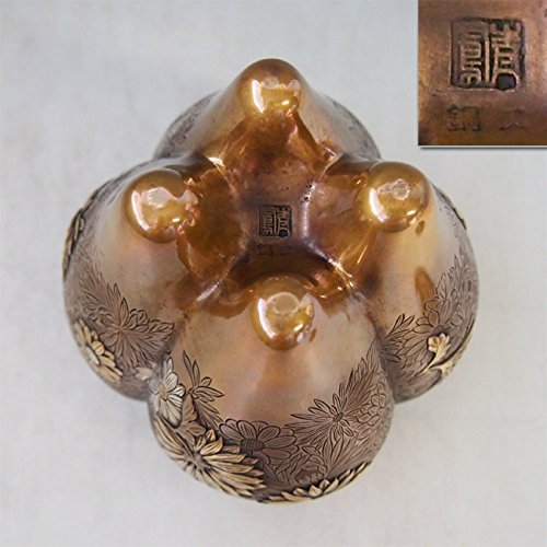 Amazon｜菊華香炉 内島青鳳作 dk82-02【日本製】【海外対応可】｜仏壇