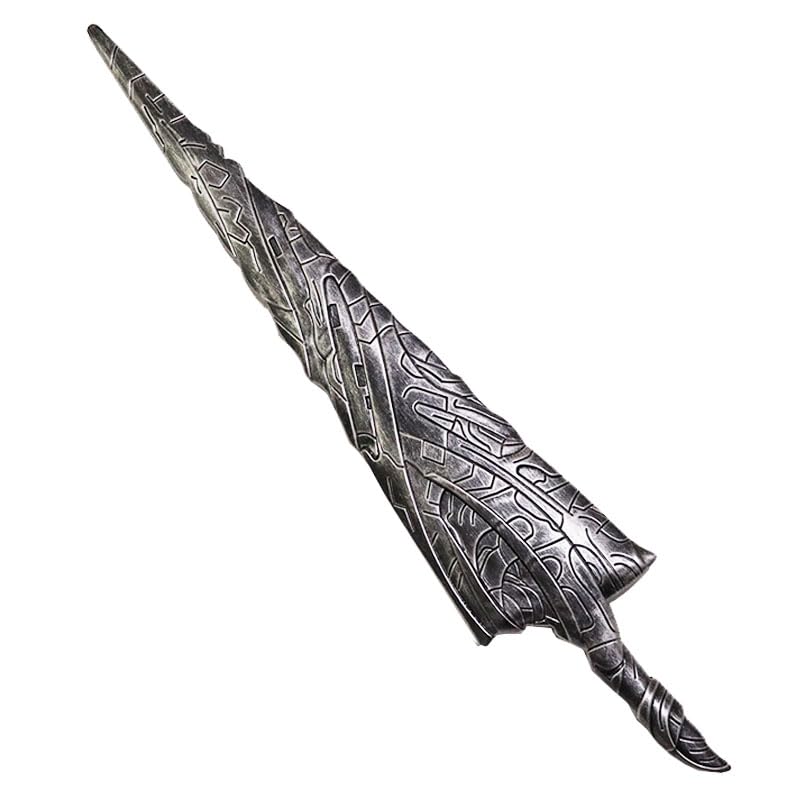 33.5" Fantasy PU Foam Cosplay LARP Halloween Costume Sword for Knights Nail Anime Xmas Gift (A)
