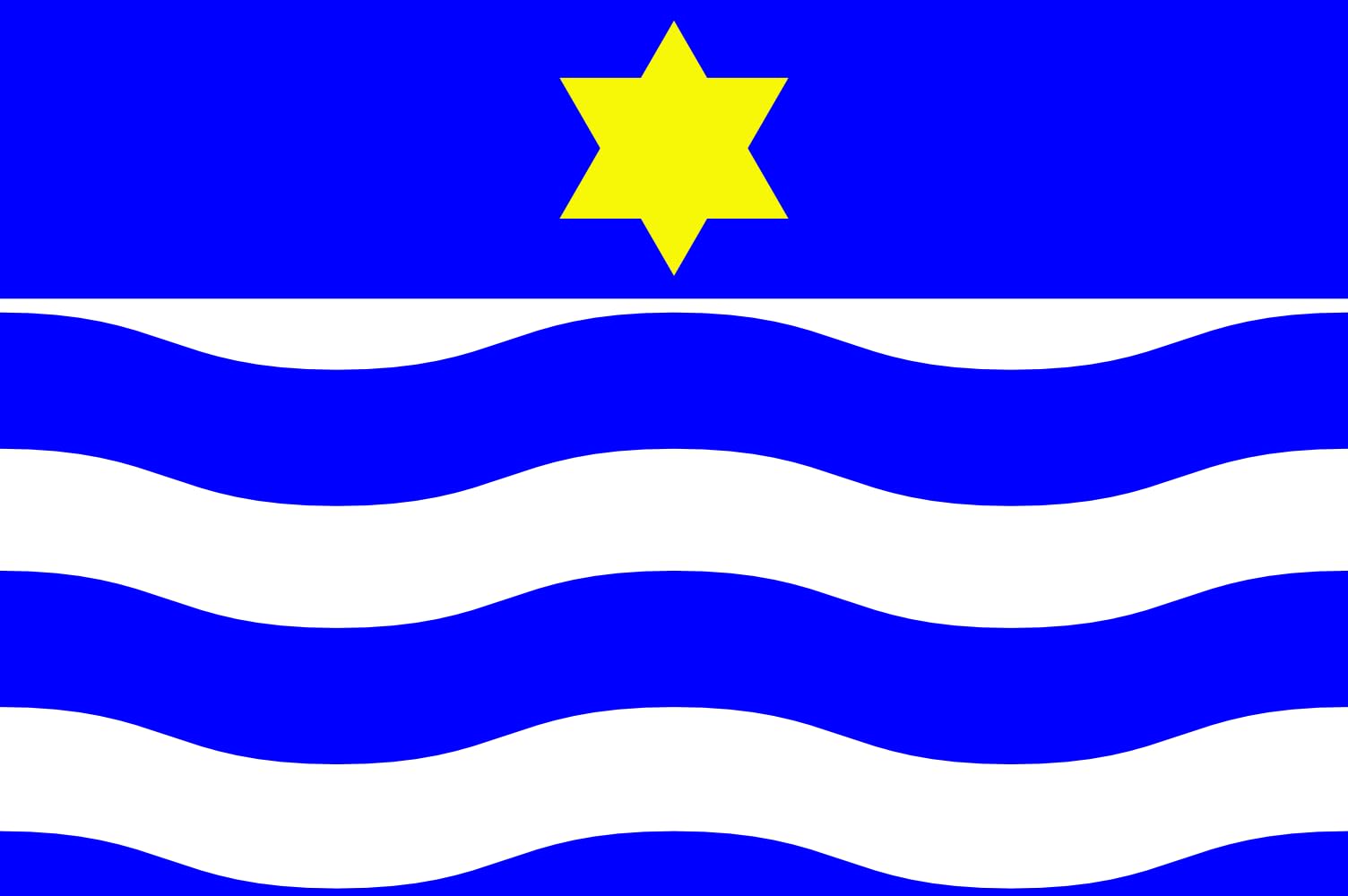 Drapeau Għajnsielem grand format aux couleurs officielles de cette ville de Malte