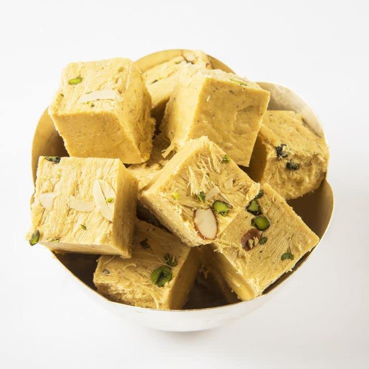 Anuva® Feel The Utsav Diwali Special Sweets - Indian Dessert _Desi Ghee Soan Papdi |Sohan Papri(दिवाली स्पेशल मिठाई - सोन पापड़ी__देसी घी निर्मित ) 500GM (B0BRD1QD77) Amazon Price History, Amazon Price Tracker
