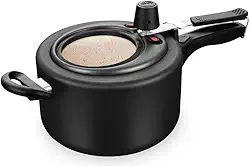 Panela de Pressão com Visor Superior, 20cm, 3,0L, Preto