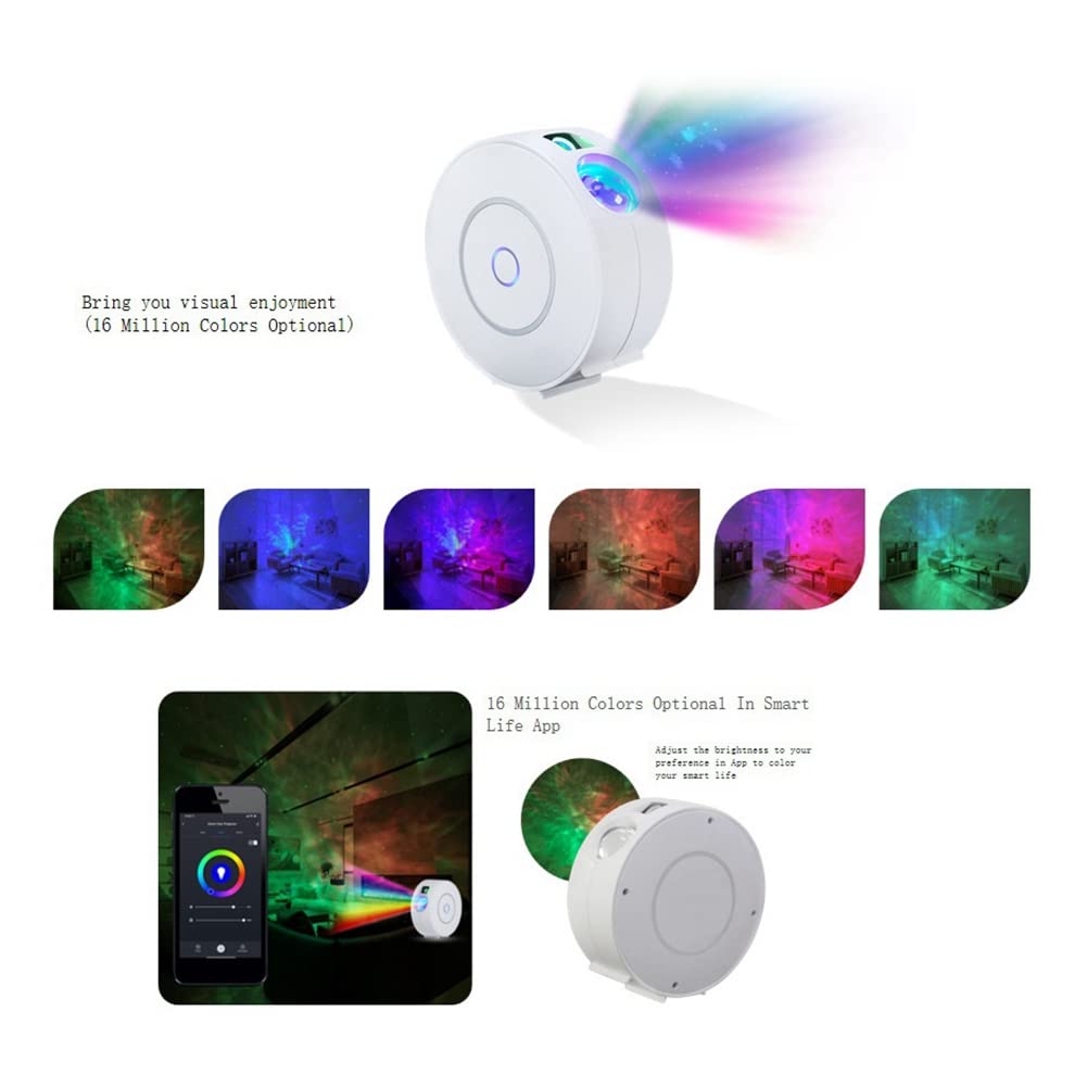 WiFi Tuya Projector Galaxy Nebula/Moving Night Light Proyector Colorido