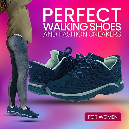 Image of ZEBA Hands Free Slip on Sneakers for Women - Step Up Your Comfort and Style with Perfect Walking Shoes and Fashion Sneakers
