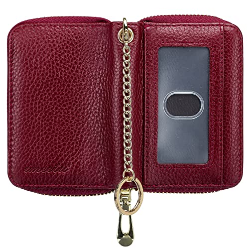 Image of imeetu Rfid Credit Card Holder,Genuine Leather Businese Card Case,Rfid Blocking Wallet for Women & Men