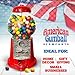 American Gumball Company - Metal 11-Inch Retro Style Red Gumball Machine, Made For 0.62 Inch Gumballs, Candy or Nuts, Accepts Any US Coin