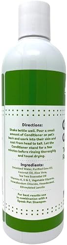 Miniatura 8 de Acondicionador de enjuague en crema natural para perros, lavanda, 17 onzas