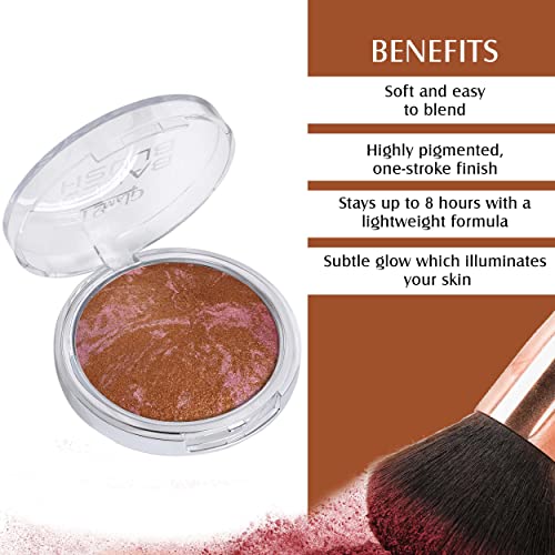 Image of Glam21 Baked Blusher | Highly Pigmented, Long Lasting | Illuminating Glow Finish | Smooth & Blendable Texture |Stays up to 8 hours | For All Skin Types | 6gm | Shade-07