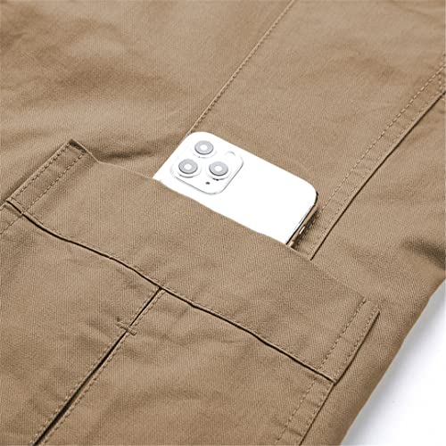 Men's Solid Color Cotton Blazers Spring Autumn Casual Slim Army Green Suit Jacket3