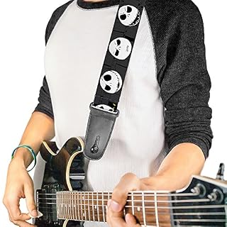 Buckle-Down GS-WDY033 Sangle de guitare Motif L’Étrange Noël de Monsieur Jack Expressions Gris 5,1 cm de large 73,7 à… - Les Beatles, Paul McCartney, John Lennon, RIngo Starr, George Harrison Buckle-Down GS-WDY033 Sangle de guitare Motif L'Étrange Noël de Monsieur Jack Expressions Gris 5,1 cm de large 73,7 à… – Image 2
