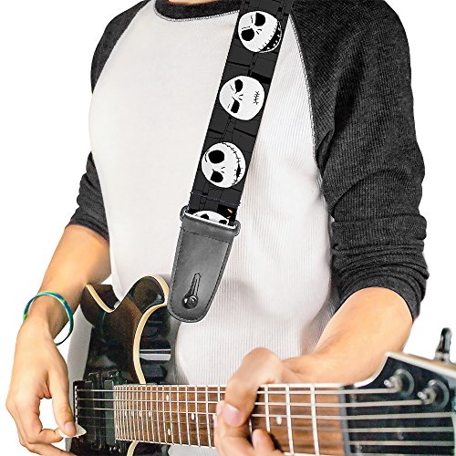 Buckle-Down GS-WDY033 Sangle de guitare Motif L’Étrange Noël de Monsieur Jack Expressions Gris 5,1 cm de large 73,7 à… - Les Beatles, Paul McCartney, John Lennon, RIngo Starr, George Harrison Buckle-Down GS-WDY033 Sangle de guitare Motif L'Étrange Noël de Monsieur Jack Expressions Gris 5,1 cm de large 73,7 à… – Image 3
