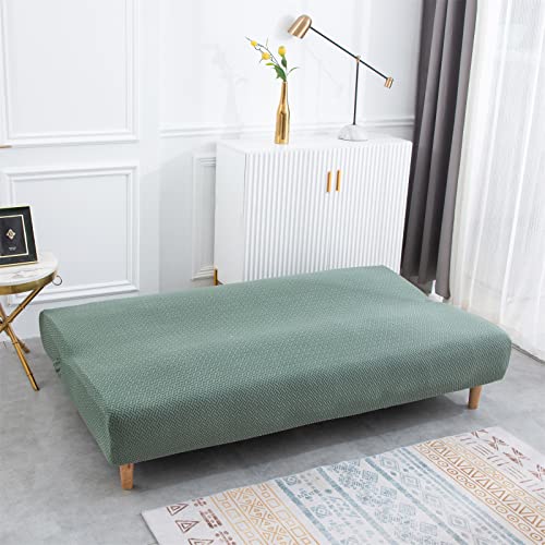Topchances Futon Sofa Bed Cover Armless, Folding Stretch Futon Sofa Covers with No Arms - Image 2