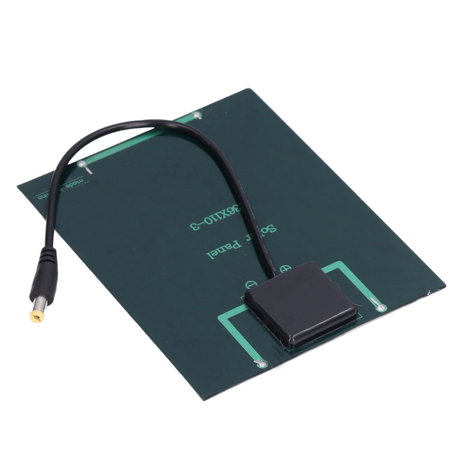 Pannello solare portatile, Caricatore solare da 2W ad alta efficienza con pannello in polisilicio e connettore DC5521, 2 pezzi 13.5x11 cm per luci solari, giardino e campeggio