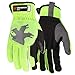 MCR Safety 953XL HyperFit Mechanics Work Gloves, Synthetic Leather Palm Reflective Logo on Super