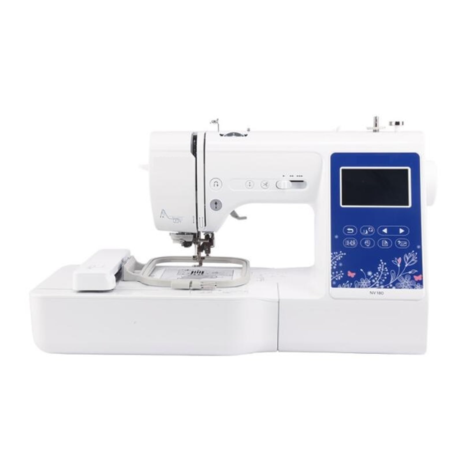 Máquinas De Bordar NV180 Ordenador Casa Máquina Coser Bordado Todo En Uno Multifunción Con Overlock Potente Silenciosa Y Estable