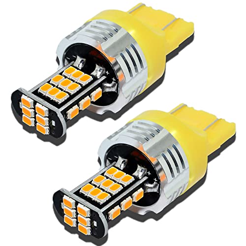 Alla Lighting Super Bright 7440 7443 Led Turn Signal Light Bulbs 2000 Lumens 7440 7442 7444 7443 Led Bulb 3020 30-Smd 7440 7443 Led Lights Bulbs Amber Yellow Blinker Lights Replacement For Cars Trucks #TOP16