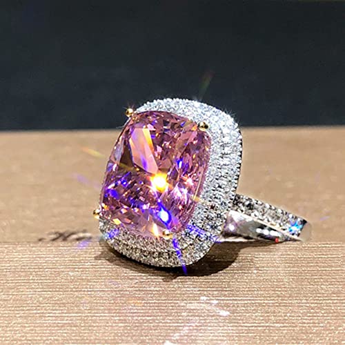 1pc Gorgeous Style Pink Ring For Women For Wedding Engagement Anniversary Party Jewelry Valentine's Day Gift4