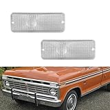 Tonsya For 1974 1975 1976 1977 Ford F-100 F100 Front Bumper Signal Side Marker housing Clear Lens D5TZ13200A 906-55-22-04