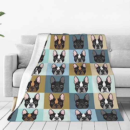 Soft Flannel Fleece Throw Blanket For Couch Chair Bed French Bulldogs Dog Fuzzy Lightweight Warm Cozy Plush Blanket 50 X 60 Inch #TOP7