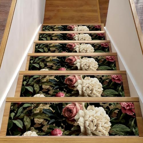Tapis d'escalier anti-glisse pour marches en bois, protection enfants et chiens 76 cm
