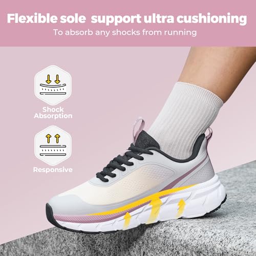 Image of FitVille Wide Toe Box Shoes Women Comfortable Non Slip Wide Walking Shoes Women Swollen Feet Lightweight