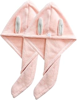 FRCOLOR 2 Pçs Toalha De Cabelo Seco Toalhas De Microfibra Toalhas De Banho De Microfibra Toalha De Secagem Rápida Toalha De Cabeça De Secagem Rápida Conveniente Envoltório De Cabelo