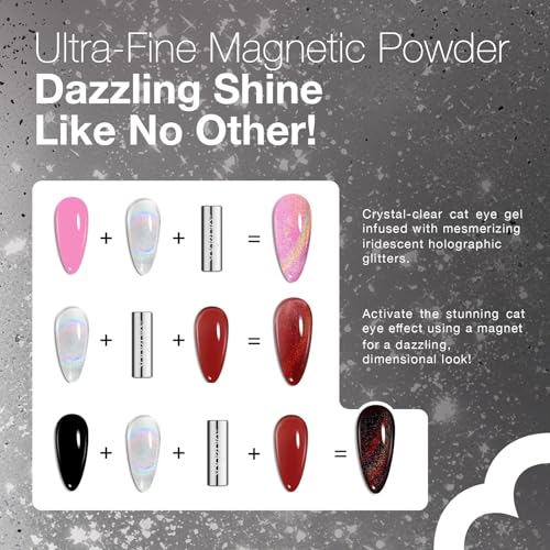 Cat Eye Gel Nail Polish with Magnet Stick - Save with Code AUQES27X - Image 2