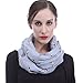 Lina & Lily French Bulldog Dog Print Infinity Scarf Lightweight, Gift for Dog Lover (Light Blue)