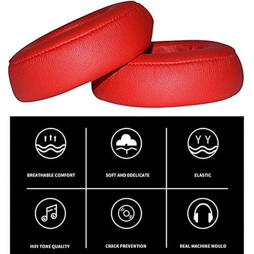 Miniatura 7 de Saipomor Extensión auxiliar de repuesto para cable en espiral y almohadillas para los oídos, compatible con auriculares Beats by Dr Dre Pro Detox