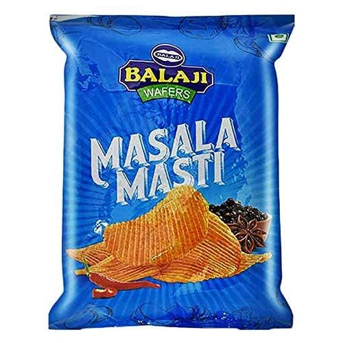 Balaji Wafers ( Indian Chips ) Limited Edition (1 x Masala Masti 150g Bag)