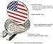 KOFULL Golf Hat Clip & Golf Marker, US Flag Magnetic Golf Ball Markers, Personalized Golf Gifts | Golf Accessories for Men Golfer | Stocking Stuffers for Adults - 4 Pcs