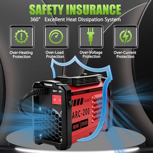 Hpoouo 200Amp Mini Stick Welder