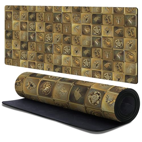 Tapis de souris XL Game of Thrones grand tapis de bureau gaming HBO 90x40cm