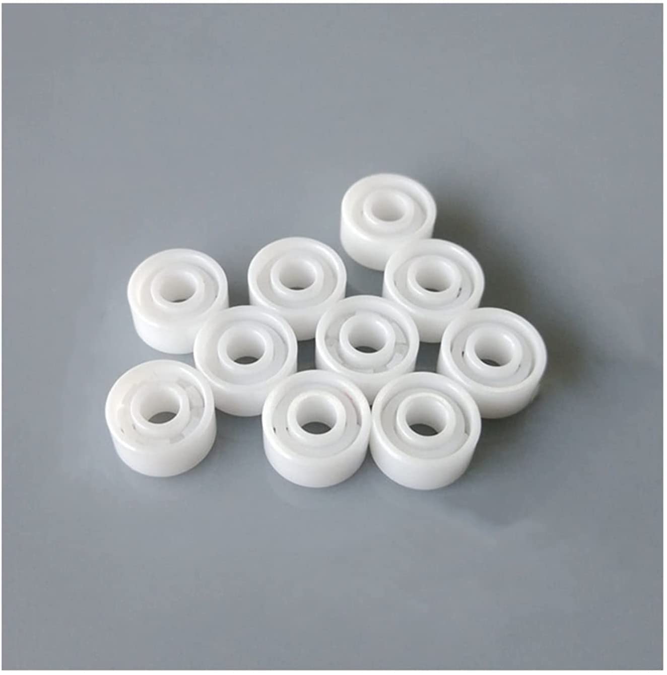 HYUJNAFZR 10Pcs MR684 Full Ceramic Bearings ABEC-9 4x9x4mm ZRO2 Zirconia Ceramic Bearing for Fishing Reel 684