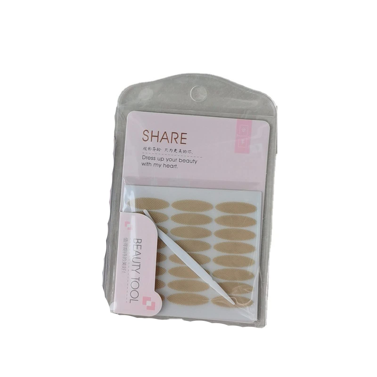 288 Pieces Slip Tape For Eyelid Lifting Without (24 Hours Hold Double Eyelid Lifting Tapes) Eyelid Tape Curly Eyelashes (Beige, One Size)