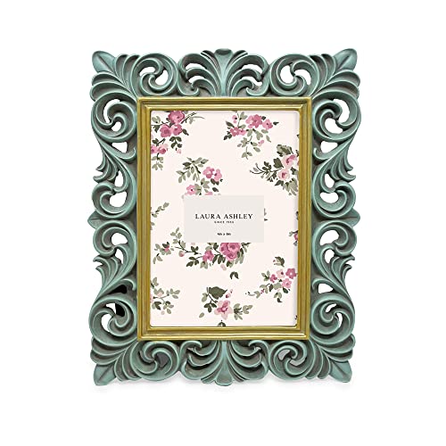 Laura Ashley Vintage inspirierter Bilderrahmen aus Kunstharz, mit dünnem Rand, Schnörkeln, horizontal und vertikal… – Ansicht 2